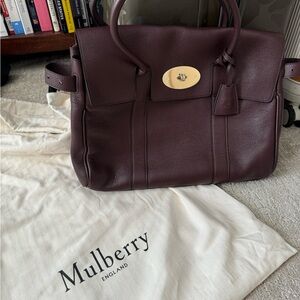 Mulberry 'Bayswater' in Oxblood Classic Grain Leather Tote  - MSRP $1450 - BNWT